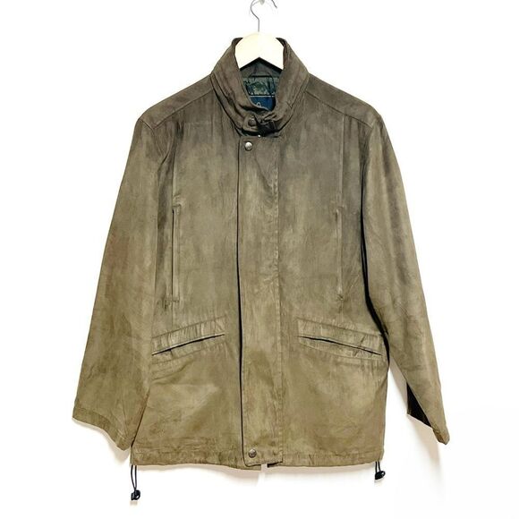 Unworn Vintage Gianni Valentino Italy MicroSuede Brown Mens Jacket Sz M - Picture 1 of 10